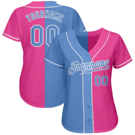 Custom White-Black Old Gold Authentic Split Fashion Baseball Jersey